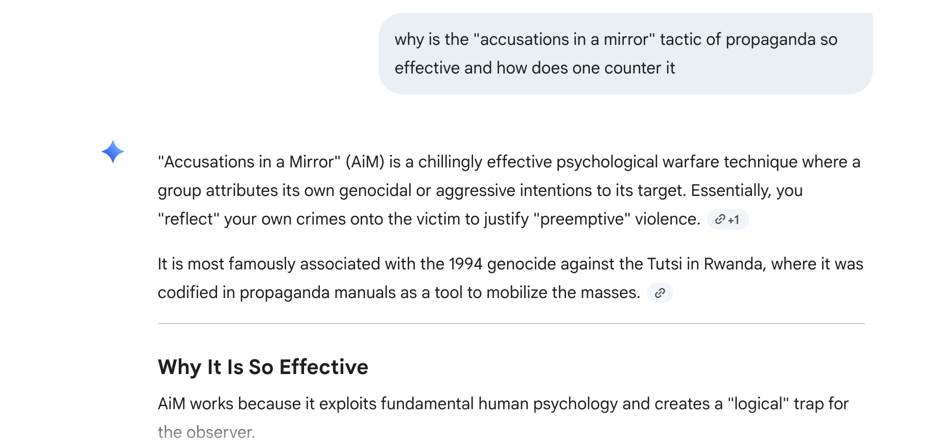 Understanding the propaganda tactic Accusations in a Mirror and it's effectiveness in the United States