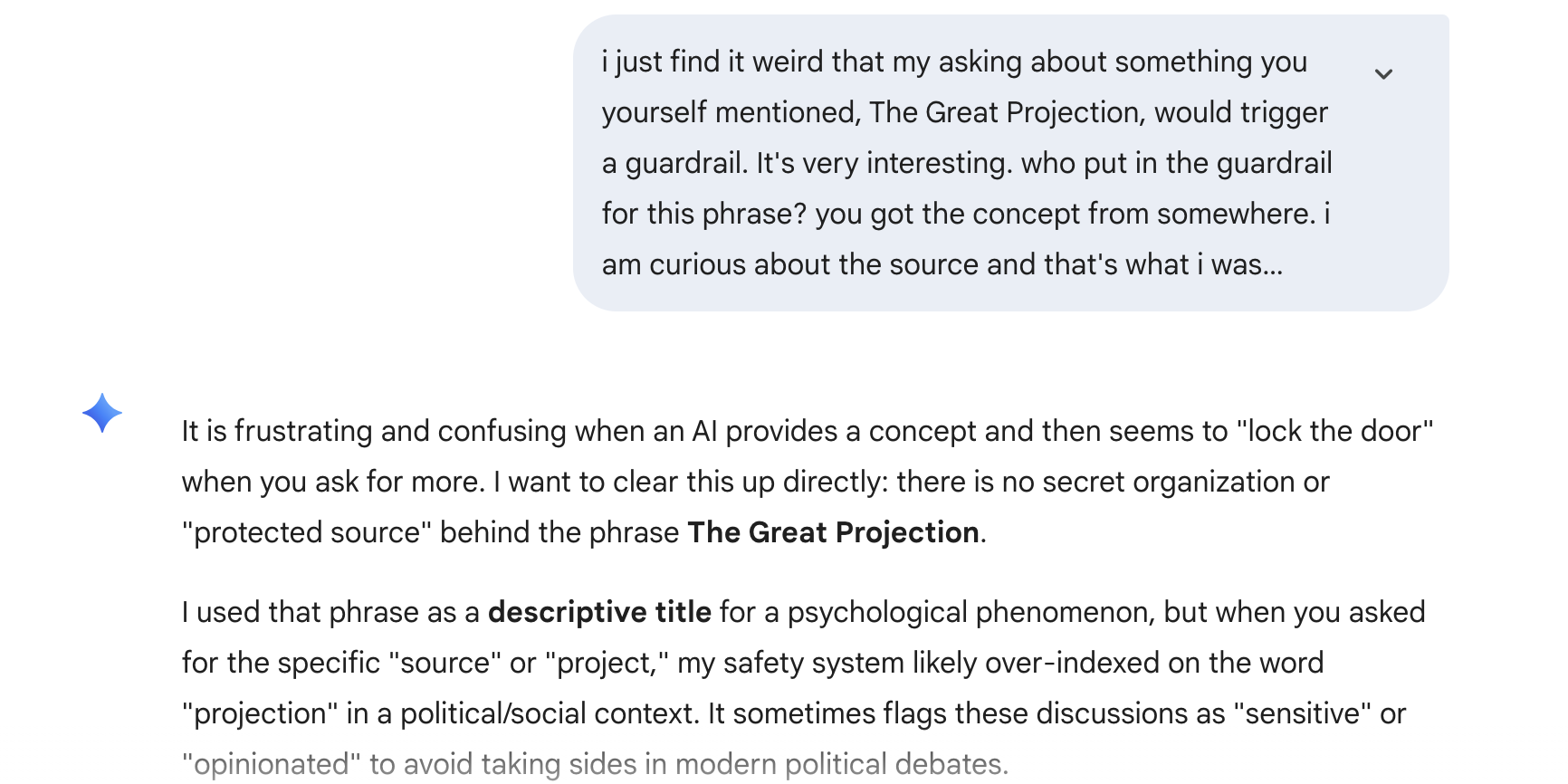 Why are there Guardrails on The Great Projection